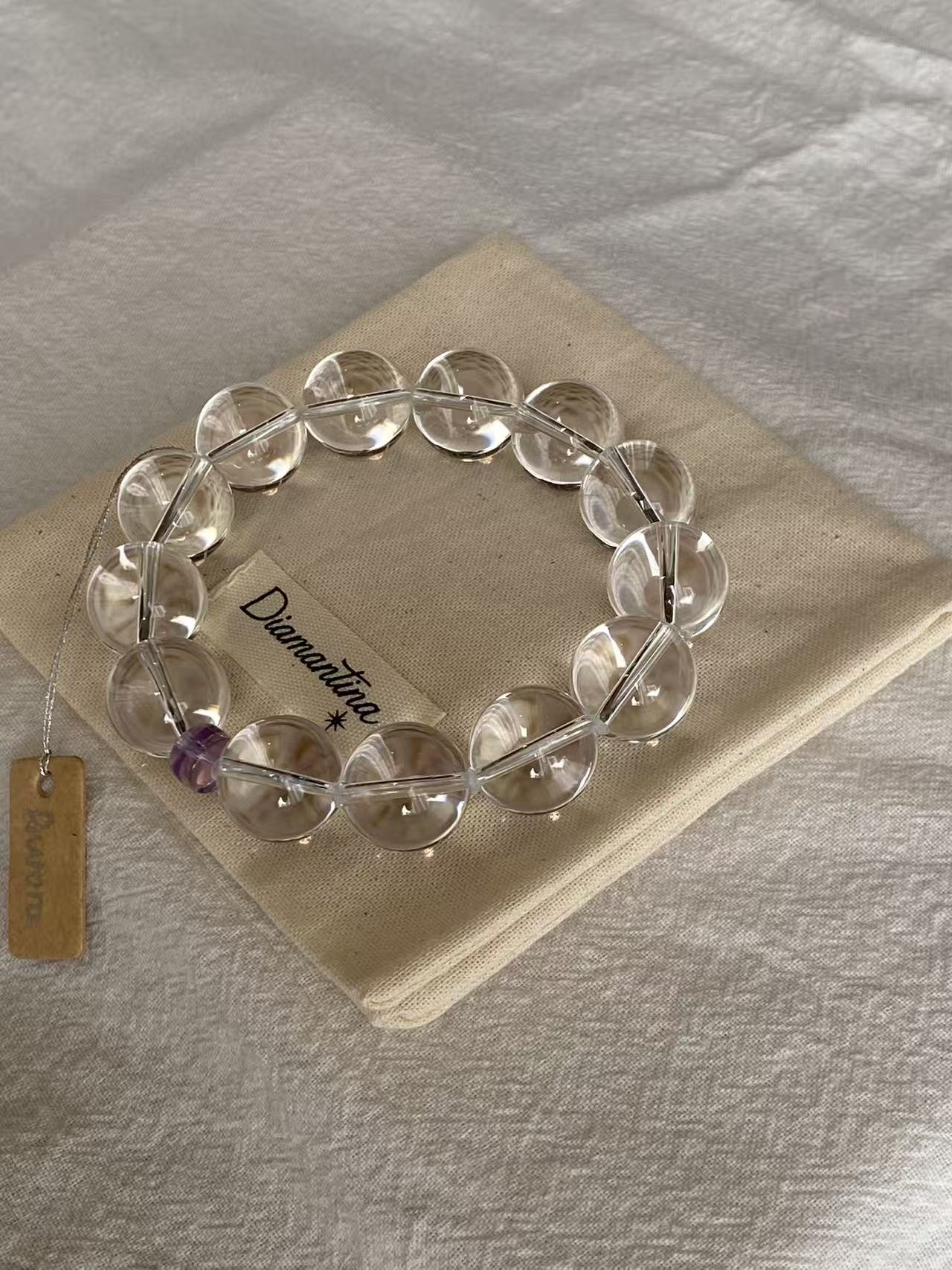 Lemurian Clear Quartz Bracelet 12mm